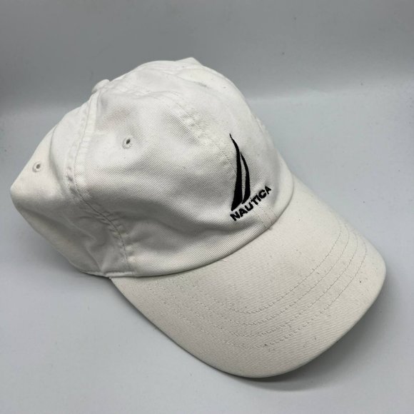 Nautica Logo Hat Strapback Cap White Men - Picture 3 of 7